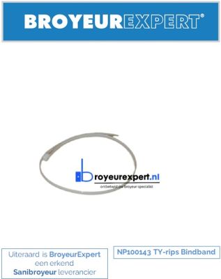 TY-rips Bindband NP100143
https://www.broyeurexpert.nl/onderdelen/sanibroyeur/t-rips-bindband.html