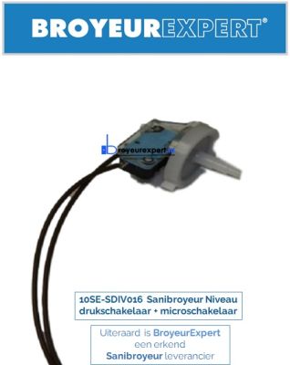 10SE-SDIV016 Sanibroyeur Niveau drukschakelaar + microschakelaar