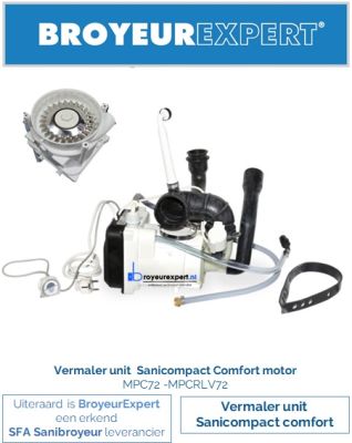 MPCR-CFR  Sanibroyeur sanicompact comfort vervang unit