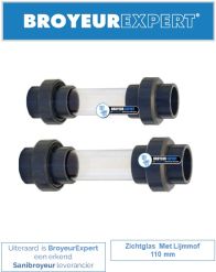 Mega Kijkglas PVC-U 50 mm lijmmof 6bar DN40 transparant - De Boer Mega Kijkglas PVC-U 50 mm lijmmof 6bar DN40 transparant - De Boer