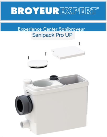 Sanibroyeur Sanipack up verkrijgbaar bij www.broyeurexpert.nl