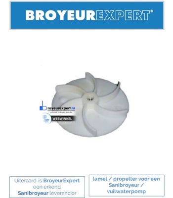 lamel / propeller voor een Sanibroyeur / vuilwaterpomp
https://www.broyeurexpert.nl/onderdelen/sanibroyeur/lamel-propeller-voor-een-sanibroyeur-vuilwaterpomp.html