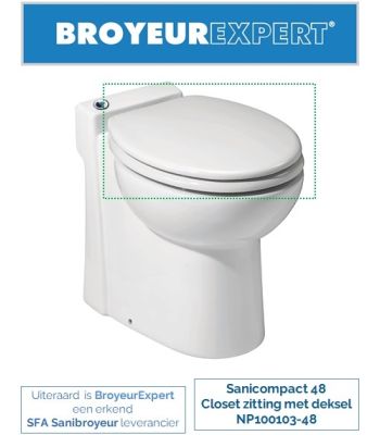 NP100061 Sanibroyeur SaniCompact pro zitting