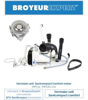 MPCRLV72 motor compleet Sanicompact comfort 