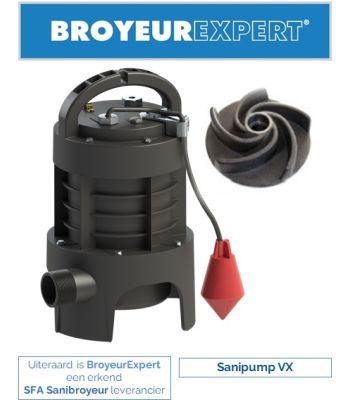 Sanipump VX S (Vortex) Broyeurexpert