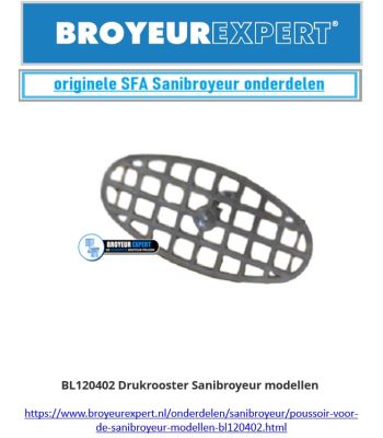 BL120402 Drukrooster Sanibroyeur modellen 

https://www.broyeurexpert.nl/onderdelen/sanibroyeur/poussoir-voor-de-sanibroyeur-modellen-bl120402.html