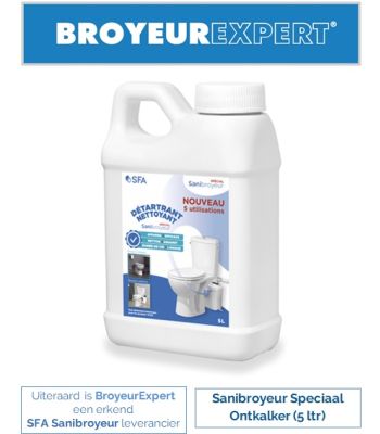 Sanibroyeur Ontkalker 5 liter www.broyeurexpert.nl