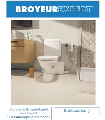 Sanibroyeur Saniaccess 3 verkrijgbaar bij www.broyeurexpert.nl