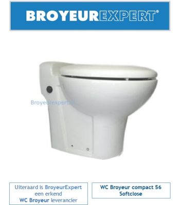 Wc broyeur compact 56 sofclose  www.broyeurexpert.nl