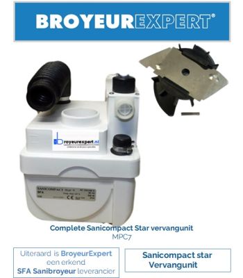 vervangunit  Sanicompact star MPC7 

https://www.broyeurexpert.nl/sanicompact-c45-vervangunit.html