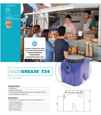 Sanigrease vetafscheider compact T24 GREASET-005