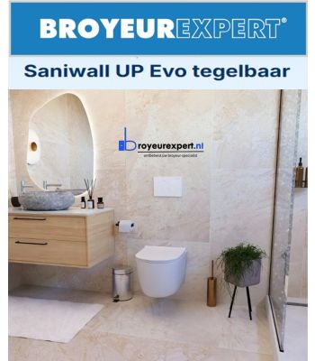 Saniwall Evo met Geberit inbouwelement voor wandtoilet