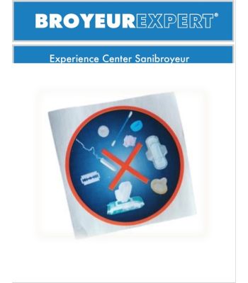 Sanibroyeur waarschuwing sticker

Sanibroyeur waarschuwing sticker,  afbeeldingen met wat je niet in een Sanibroyeur mag werpen.
Deze sticker kunt u op een goed zichtbare plek plakken, bijvoorbeeld op de binnenkant van de wc-deksel.