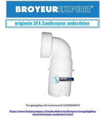 Terugslagklep afvoerkniestuk COUDMANCH