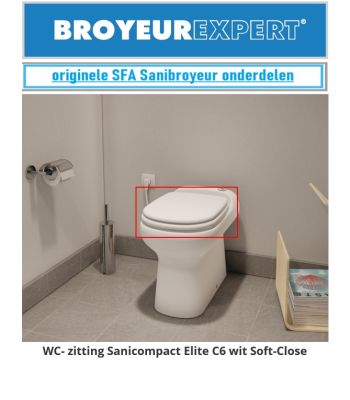 WC-zitting Sanicompact Elite C6 wit Soft-Close
