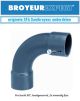 Pvc bocht 90°, handgevormd, 2x inwendig lijm 32mm