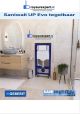 Saniwall UP Evo tegelbaar inbouwreservoir met Sanibroyeur en Geberit frame